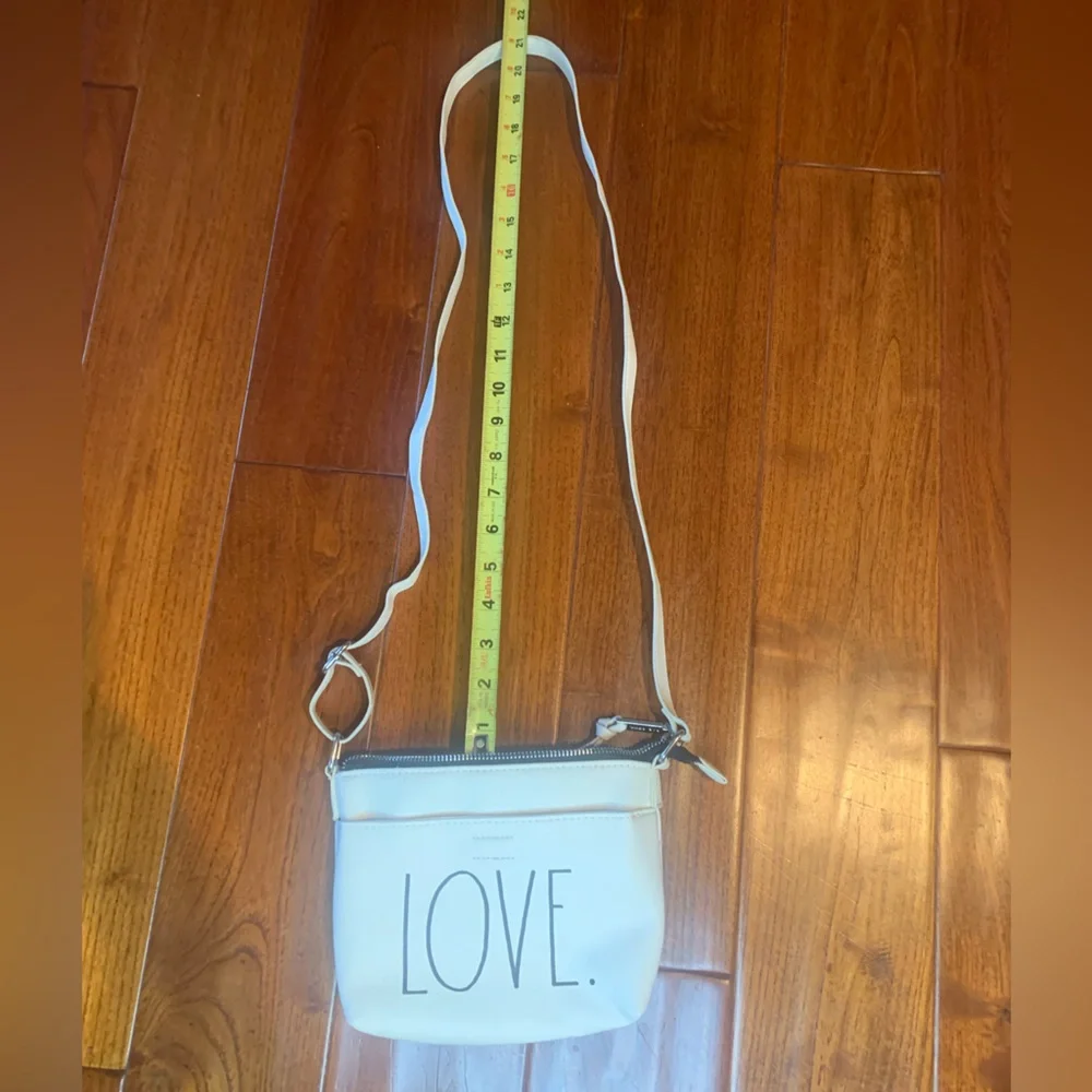 Rae Dunn Purse  NEW Off-white LOVE Cross Body HandbagSmall 8.25